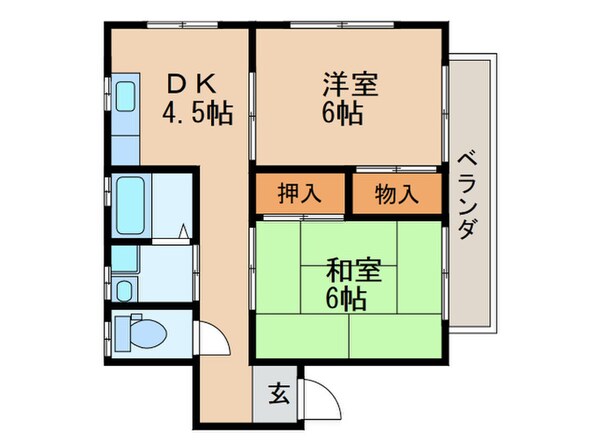 スカイハイツ碓井の物件間取画像